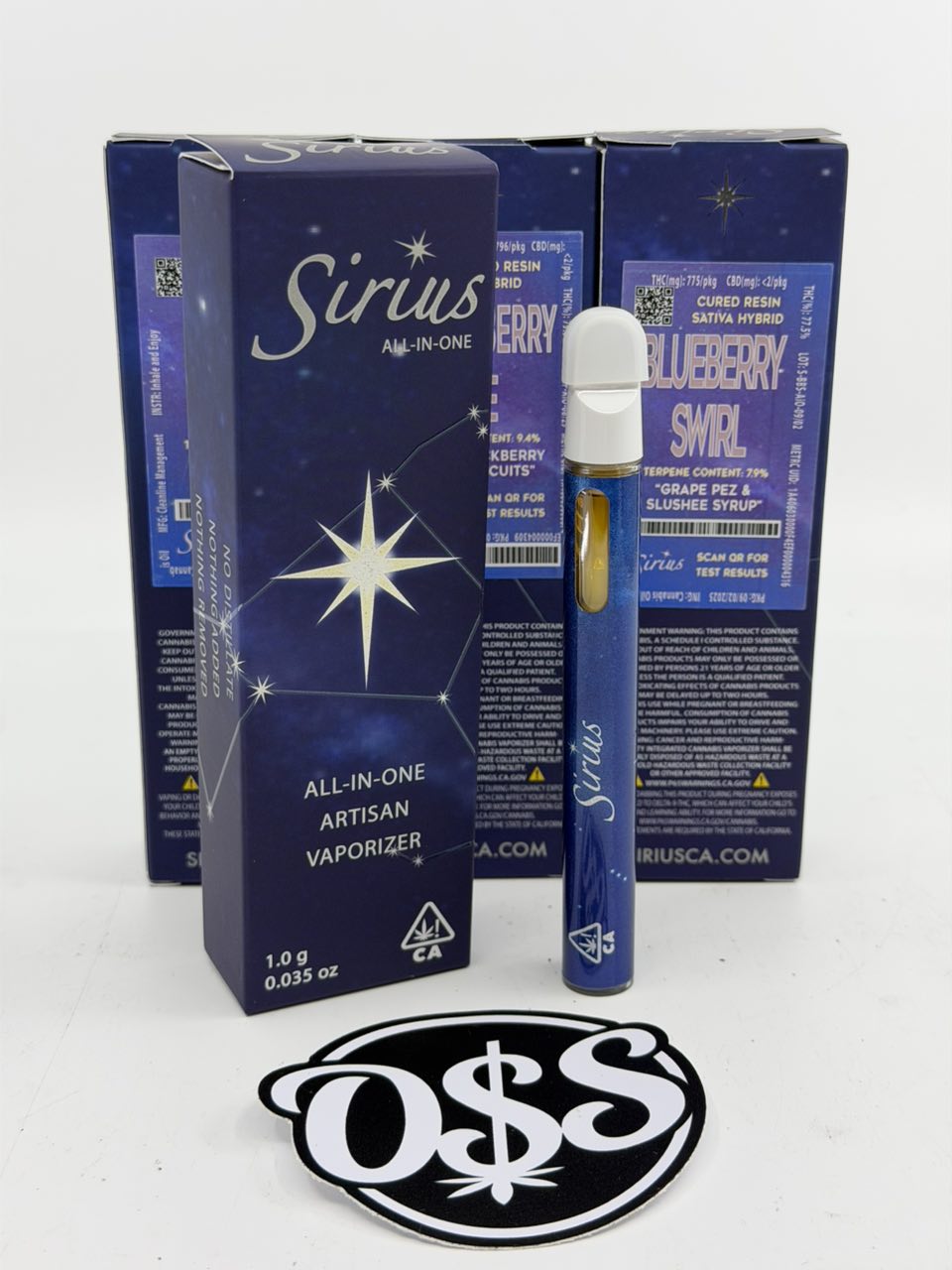 Authentic Sirius Extracts Disposable 1G _All In One Vape Authentic Sirius Extracts Disposable 1G _All In One Vape